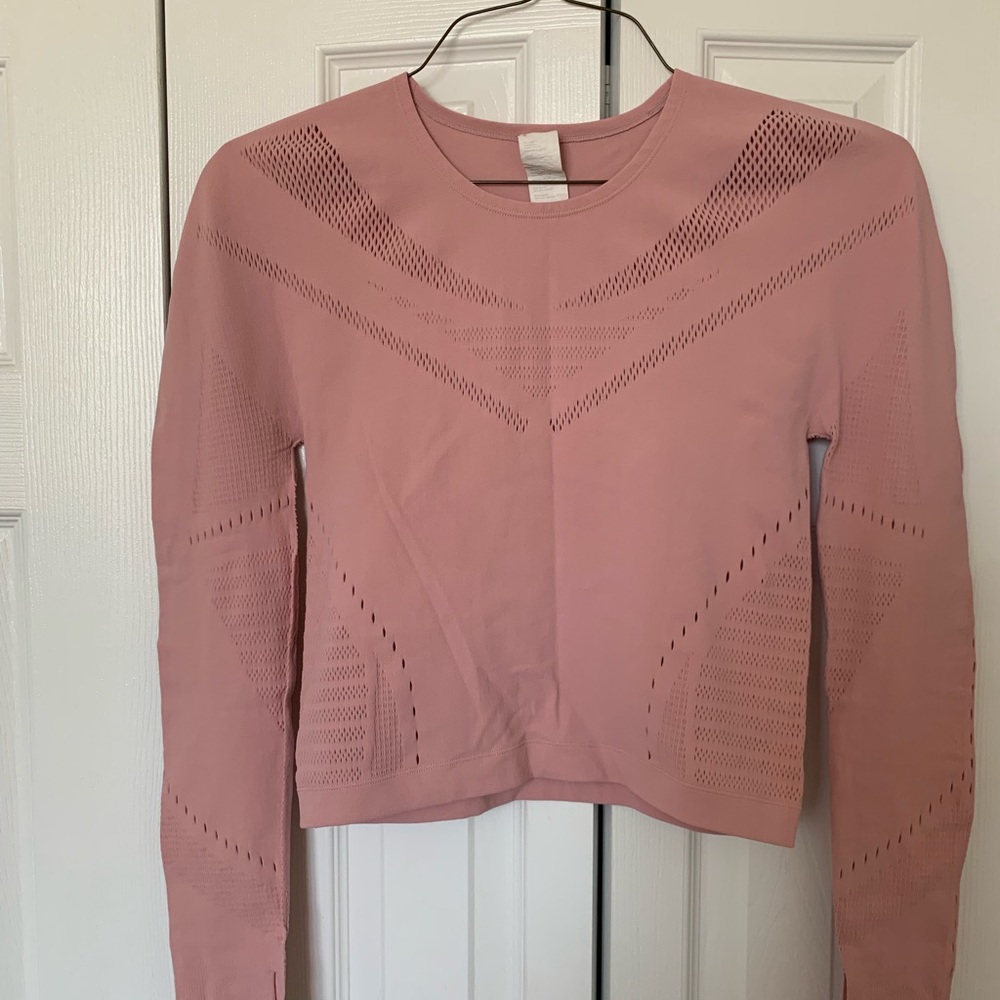 Fabletics Sarah long sleeve sculptknit crop top